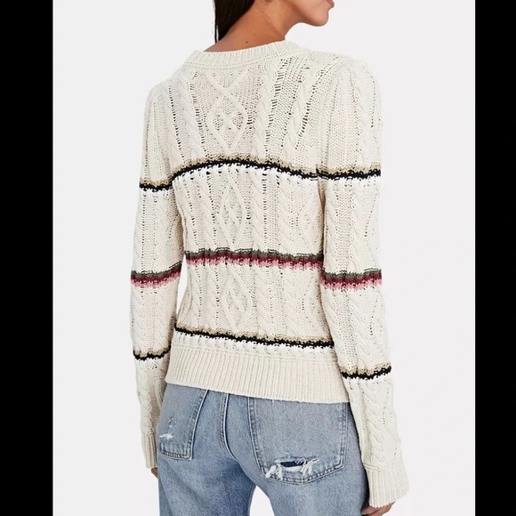 NEW Veronica Beard Bruna Cream Pullover Sweater | size XS - Picture 4 of 11